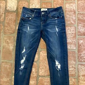 Dark Wash stretch blue jeans